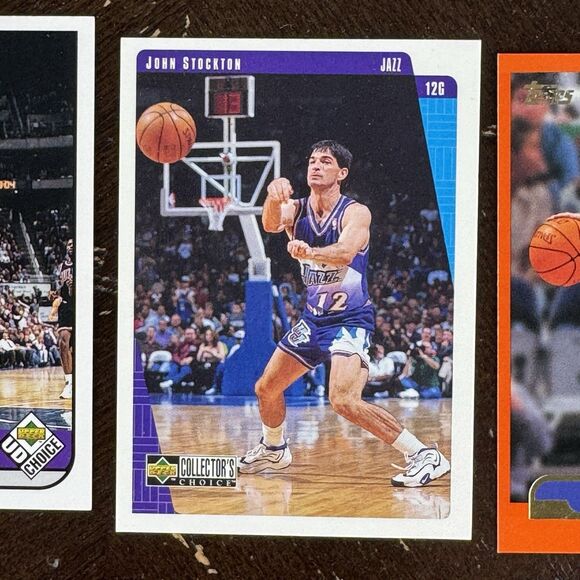 John Stockton 12 Card Lot NM Topps Orange UD USA Chrome Panini Prizm Honor Roll - Picture 4 of 13